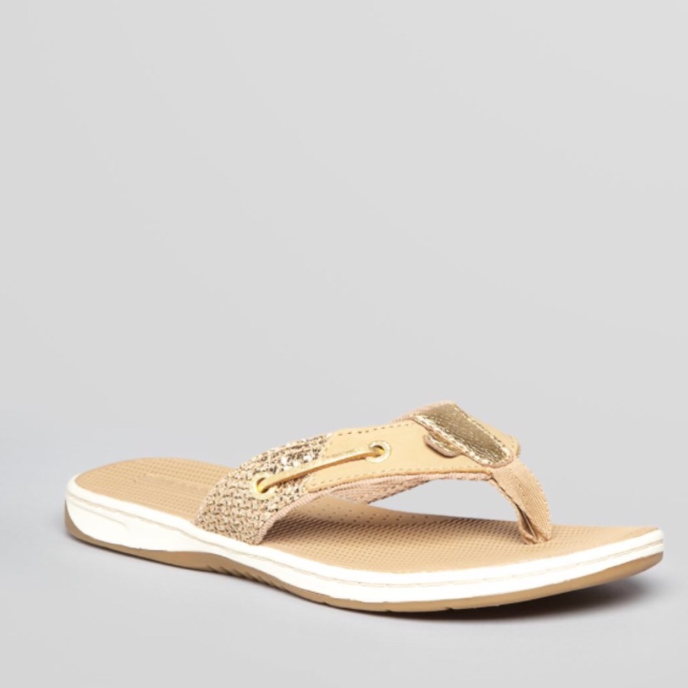 Sperry top-slider thong sandals -gold